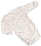 Gólyahír 2 Méretes Hosszú Ujjú Body - Fehér/Mályva Süni - 74