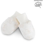 Kenguru Gold Organikus Pamut Karmolás elleni kesztyű - Ekrü mintás