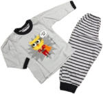 Eevi 2 Részes Pamut Pizsama 86-os méret - Szürke Super Cica 86
