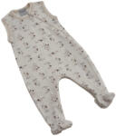 Wikids ujjatlan cipzáros pamut rugi - Fehér Bézs Kutyás 62-es