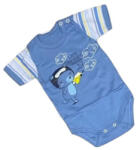 Eevi Rövid Ujjú Body - Kék Repülő Macival - 62
