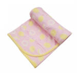 Vaganza Pamut Mintás Takaró 70x90 cm - Rózsaszín Citromos