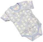 Bomer Rövid ujjú Body - Világos Kék Nyuszis - 68