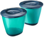 Tommee Tippee Ételtároló edényke tetővel - 2 db - Zöld