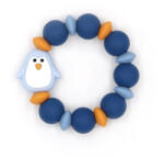 Mimijo Szilikon rágóka állatfigurás - Kék Pingvin