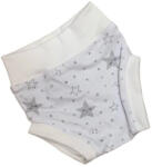 Wikids pamut pelus nadrág - Fehér/Szürke Csillagos - 74