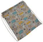 Rikidor Tornazsák 36x30 cm - Szürke/Kék Zsiráfos