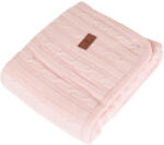 Moni Sherpy 2 oldalas Kötött Takaró - 75x100 cm - Pink