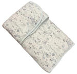 Wikids Töltött Pamut takaró - Fehér/Menta Házikós 65x90 cm