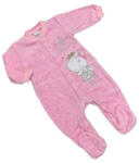 Malagosia Malgosia Plüss hosszú ujjú rugdalozó - Rózsaszín "Little Princess" 68