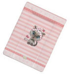 Babastar Puha softy pelenkázólap 50x70cm - Hello Cica pillangóval - Rózsaszín