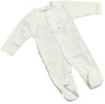 Lafel Pamut Ujjas Rugdalózó - Fehér "Welcome to the world" 68