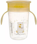 AKUKU Csöpögésmentes 360° fokos itatópohár - "I Love my Mummy" sárga