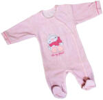 EEVI Plüss hosszú ujjú rugdalozó - Rózsaszín Fóka - 74