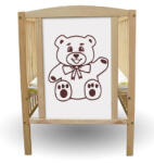 Bobas Bajka emelhető magasságú fenyő kiságy 60x120cm - Integető Maci