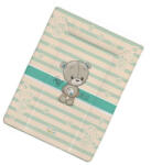 Babastar Puha softy pelenkázólap 50x70cm - Hello Maci pillangóval - Türkiz