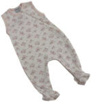 Wikids ujjatlan cipzáros pamut rugi - Fehér Rózsaszín Állatos 56-os