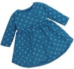 MROFI Kislányruha - Kék/zöld pöttyös rózsával 74