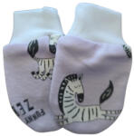 Vaganza Pamut Karmolás Elleni Kesztyű - Lila Zebra