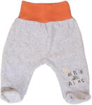 EEVI Plüss bébi nadrág - Szürke / Narancs passzéval - "My Friendly. . . " 62