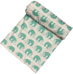 Vaganza Pamut Mintás Takaró 70x90 cm - Fehér/Menta Kaméleonos