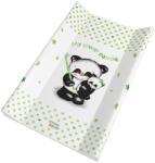 Babastar merev pelenkázólap 50x80cm - Zöld Panda mama kicsinyével