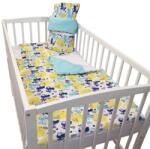 Wikids 3 részes ágyneműgarnitura - Színes krokodilos