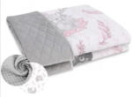 Babastar BS Kétoldalas Babapléd 70x100 cm - Lulu Szürke/Rózsaszín