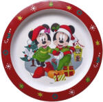 Disney Karácsonyi lapos tányér gyerek - Mickey és Minnie