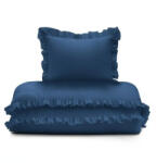 Maya Moo Pamut ágyneműhuzat 90x120cm fodros - Denim