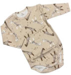 Dalma Hosszú Ujjú Body - Bézs Zsiráfos - 86