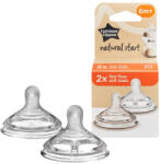 Tommee Tippee Natural Start Gyors átfolyású etetőcumi 6 hó+ (2 db)