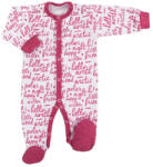 Ewa Eevi Pamut Ujjas Rugdalózó - Fehér / Rózsaszín Feliratos 68