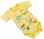 Eevi Rövid ujjú Body - Sárga Zsiráfos - 74