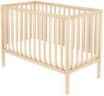 TIMBA Niki Nyitott Egyenesvégű Kiságy 60x120 - Borostyán