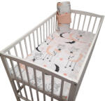 Wikids 3 részes ágyneműgarnitura - Balerina Fehér/Barack