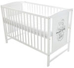 Bobas Bajka emelhető magasságú fenyő kiságy 60x120cm - Best Friend's Fehér