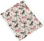 Rikidor Tornazsák 36x30 cm - Fehér/Rózsaszín/Szürke Unikornis
