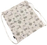 Rikidor Tornazsák 36x30 cm - Fehér/Szürke Kutyás