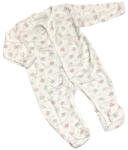 Dalma Pamut Ujjas Rugdalózó - Fehér/Rózsaszín/Szürke Csillagos 56