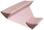 Babastar Waffle Anyagú Elfordulásgátló baba párna (bölcsőpárna) - Rózsaszín