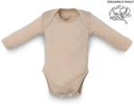 Kenguru Gold Hosszú ujjú pamut body Mogyoró - 50/56