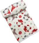 Rikidor Wellsoft Takaró 80x100 - Fehér/Piros Karácsony Manós