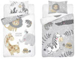Maya Moo Gyerek Bambusz ágyneműhuzat 90x120cm - Állatkert szürke