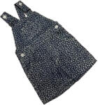 Wikids Farmer Hatású Kantáros Nadrág - Kék Virágos 74/80 - Kiárusítás