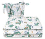 Babastar BS Ágyneműgarnitúra 3 részes - Szürke/Zöld Sárkány