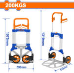 WADFOW Сгъваема транспортна количка wadfow, 200 кг (wf wwb9a20) - garden-max