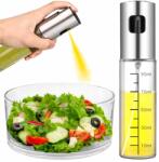  Üveg olajadagoló, 100ml, acél, üveg, műanyag (dozownik do oliwy)