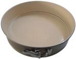  Forma tort 27cm, baza detasabila, auriu, invelis ceramic bej (713181)