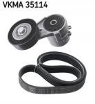 SKF VKMA 35114 Bordás szíj készlet, multirib, Opel, Astra, Vectra